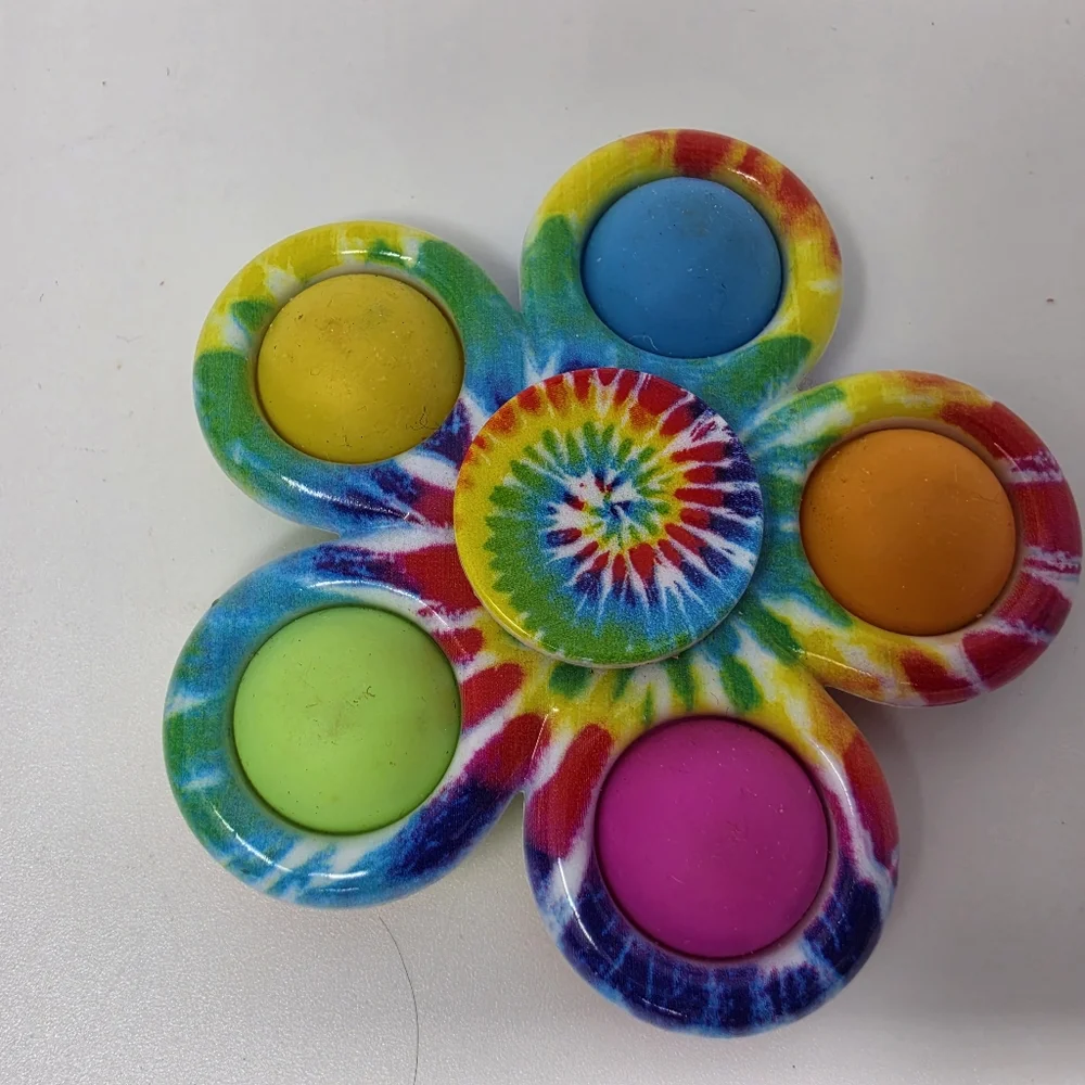 Spinner Tye Die Fidget SensoryToy Lot of 2